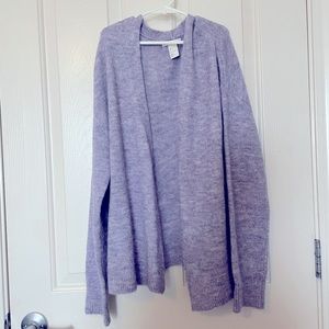 H&M Soft Knit Lavender Cardigan Size Small